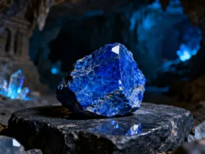 Wioska w Minecraft otoczona drewnianym płotem i kamienną wieżą podczas burzowej nocy, przygotowana na obronę przed najazdem.